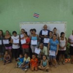 Se realiza entrega de Certificados  a los participantes del Programa de Talleres de Mejoramiento de Vida de la Comunidad de Cebadilla, el 27 de septiembre de 2016, en las instalaciones de la Escuela de la comunidad.