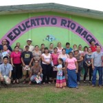 Taller mejoramiento vida comunidad de Rio Magdalena y covivio con familias luego del taller