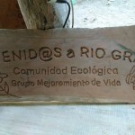 Rótulo para declarar  comunidad ecológica a Río Grande de Paquera