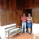 Pintado y reparación de pared del corredor casa Familia Godínez Jiménez